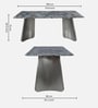 Glamora Modern Marble Top 6-Seater Dining Table