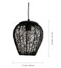 Marco Glamorous Black Metal Hanging Light