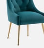 Glamorous Velvet Fabric Dining Chair In Teal Colour