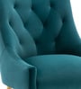 Glamorous Velvet Fabric Dining Chair In Teal Colour