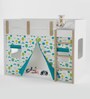 Glamping Kids Bed in Air Balloon Print Colour