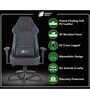 Glance Leatherette Gaming Chair in Black & Blue Colour