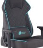 Glance Leatherette Gaming Chair in Black & Blue Colour