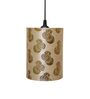 Glanza Gold Gold Fabric Hanging Light