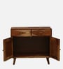 Glasgow Sheesham Wood 2 Door Sideboard In Provincial Teak Finish