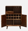 Glasgow Sheesham Wood Bar Cabinet In Provincial Teak Finish