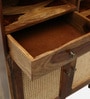 Glasgow Sheesham Wood Bar Cabinet In Provincial Teak Finish
