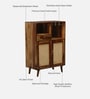 Glasgow Sheesham Wood Bar Cabinet In Provincial Teak Finish