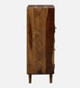 Glasgow Sheesham Wood Bar Cabinet In Provincial Teak Finish