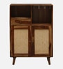 Glasgow Sheesham Wood Bar Cabinet In Provincial Teak Finish