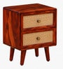 Glasgow Sheesham Wood Bedside Table In Honey Oak Finish Glasgow Sheesham Wood Bedside Table In Honey Oak Finish
