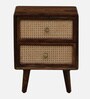 Glasgow Sheesham Wood Bedside Table In Provincial Teak Finish