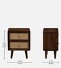 Glasgow Sheesham Wood Bedside Table In Provincial Teak Finish