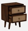 Glasgow Sheesham Wood Bedside Table In Provincial Teak Finish
