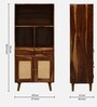 Glasgow Sheesham Wood Book Shelf In Provincial Teak Finish