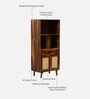 Glasgow Sheesham Wood Book Shelf In Provincial Teak Finish