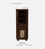 Glasgow Sheesham Wood Corner Cabinet In Provincial Teak Finish