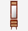 Glasgow Sheesham Wood Dresser In Honey Oak Finish With Mirror