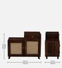 Glasgow Sheesham Wood Shoe Rack In Provincial Teak Finish