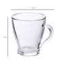 Owen 255ml Transparent (Set of 6) Glass Tea Cup