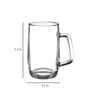 Prince 400ml (Set of 2) Glass Beer Mug