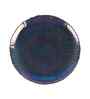 Glass Black Coloured Set of 2 Side Plates