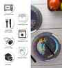 Glass Black Coloured Set of 2 Side Plates