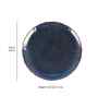 Glass Black Coloured Set of 2 Side Plates