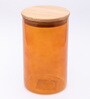 Glass Brown Glass Jar With Lid 1 Litre