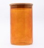 Glass Brown Glass Jar With Lid 1 Litre
