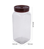 Glass Canister 2.1 Litres Transparent Glass Airtight Food Storage Container