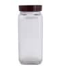 Glass Canister 2.1 Litres Transparent Glass Airtight Food Storage Container