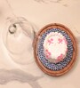 Glass Cloche with Brown Acacia Wood Base