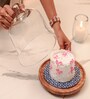 Glass Cloche with Brown Acacia Wood Base