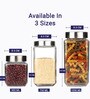 Glass Containers for Kitchen 1000ml| Set of 2
