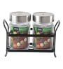 310 ML Glass Condiment Jars in Multicolor Set of 2