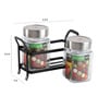 310 ML Glass Condiment Jars in Multicolor Set of 2