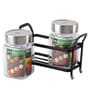 310 ML Glass Condiment Jars in Multicolor Set of 2