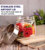Glass Jars for Kitchen 1100ml| Pack of 2
