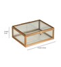 Metal & Glass Gold Jewellery Box