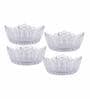 Glass Leaf Bowl Set (Set of 4pcs)