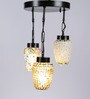 Black Metal 3 Light Cluster Hanging Lights