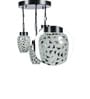 White Metal 3 Light Cluster Hanging Lights