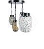 Black Metal 3 Light Cluster Hanging Lights