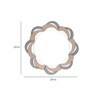 Glass Round Wall Mirror in Brown Colour
