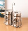 Glass Silver 100 Ml Salt & Pepper Set Set Of 2