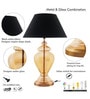 Irene Customized Cotton Fabric Shade Night Lamp With Metal & Glass Base
