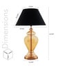 Irene Customized Cotton Fabric Shade Night Lamp With Metal & Glass Base