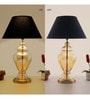 Irene Customized Cotton Fabric Shade Night Lamp With Metal & Glass Base