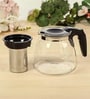 Glass Teapot Kettle with Stainless Steel Infuser & Lid